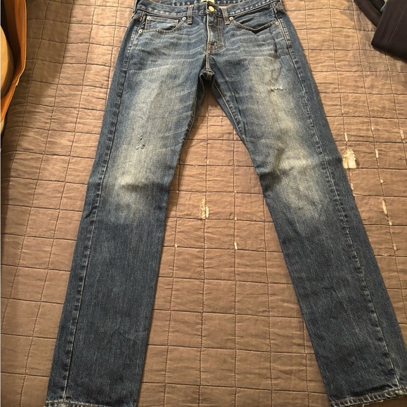 J. Crew Men's Dark Blue Straight Jeans - Picture 3 of 12